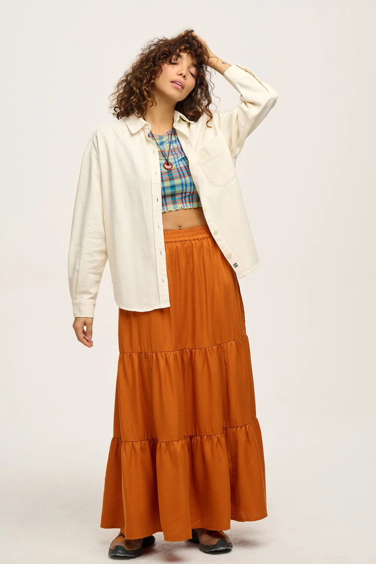 Sale Lenny - Cotton Shirt in Ecru All Tops & Tees|Shirts