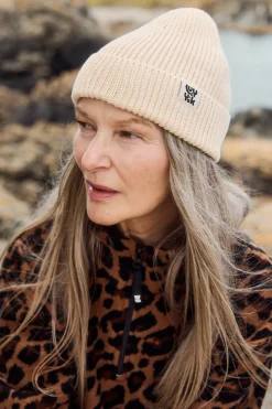 Fashion Luca - Cotton Beanie in Cream All Accessories|Hats & Hair
