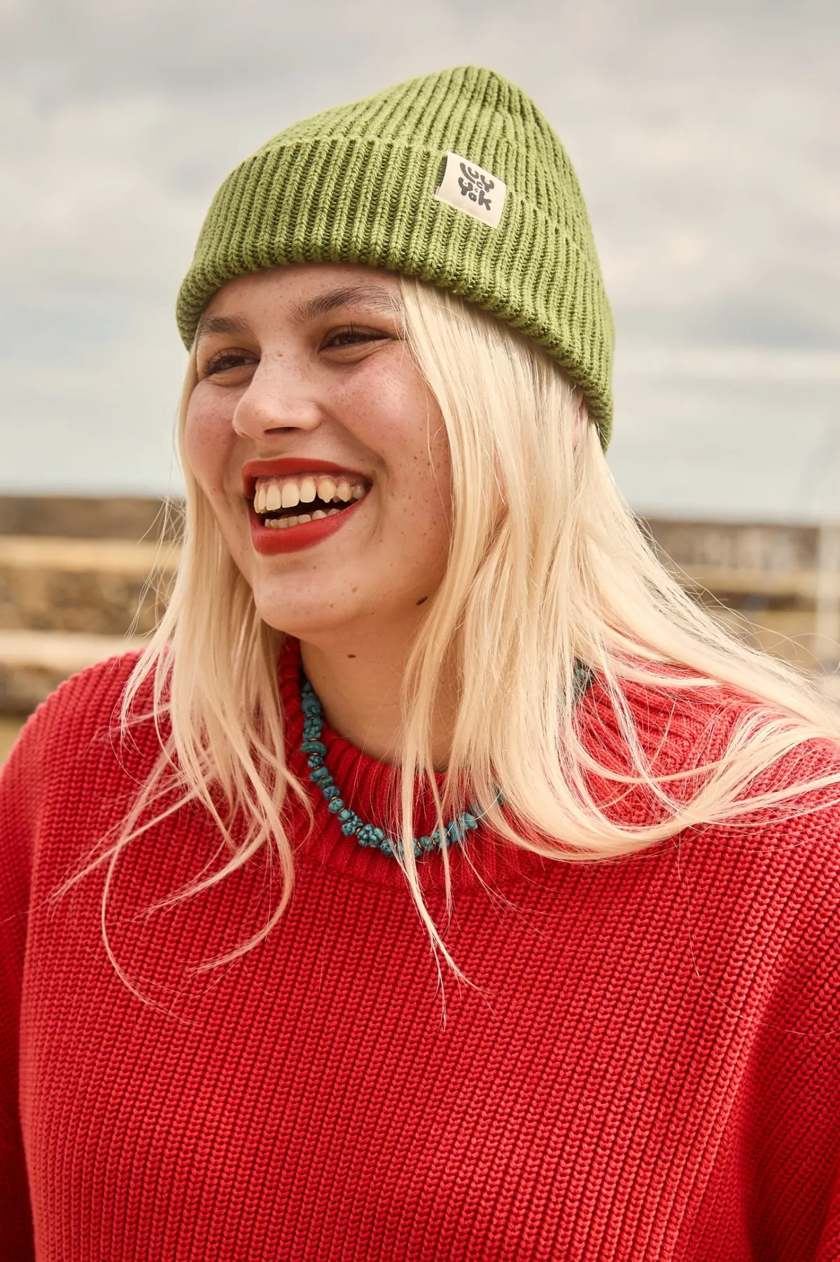 Fashion Luca - Cotton Beanie in Highland Green All Accessories|Hats & Hair