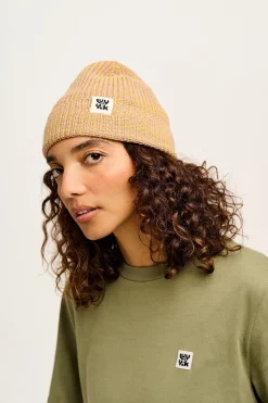 Sale Luca - Cotton Beanie in Yellow Space Dye All Accessories|Hats & Hair