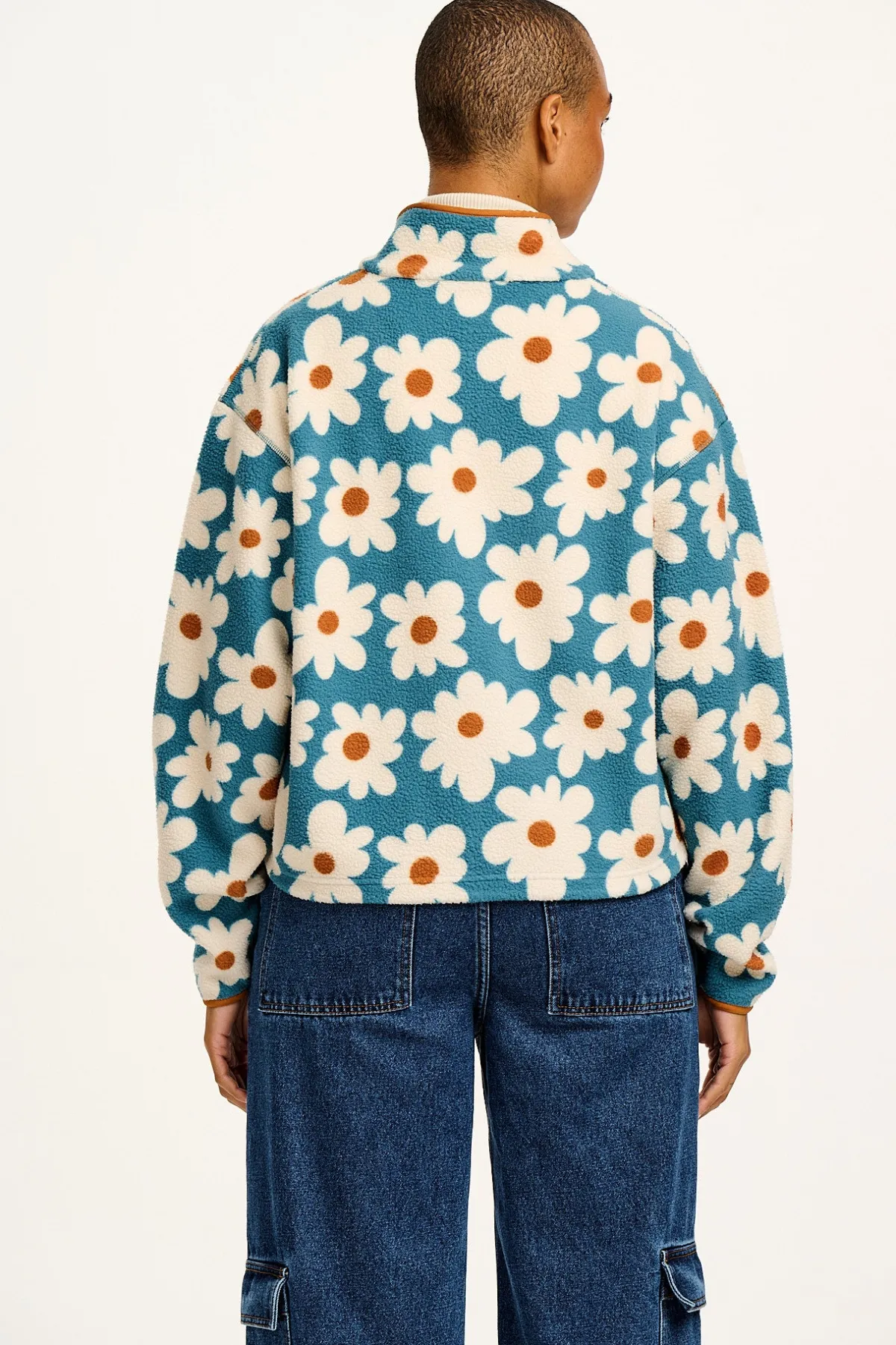 Outlet Maddison - Fleece in Blue Chase Floral Print All Outerwear & Knitwear|Fleeces