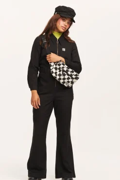 Sale Maggie - Cotton Jumpsuit in Black All Jumpsuits