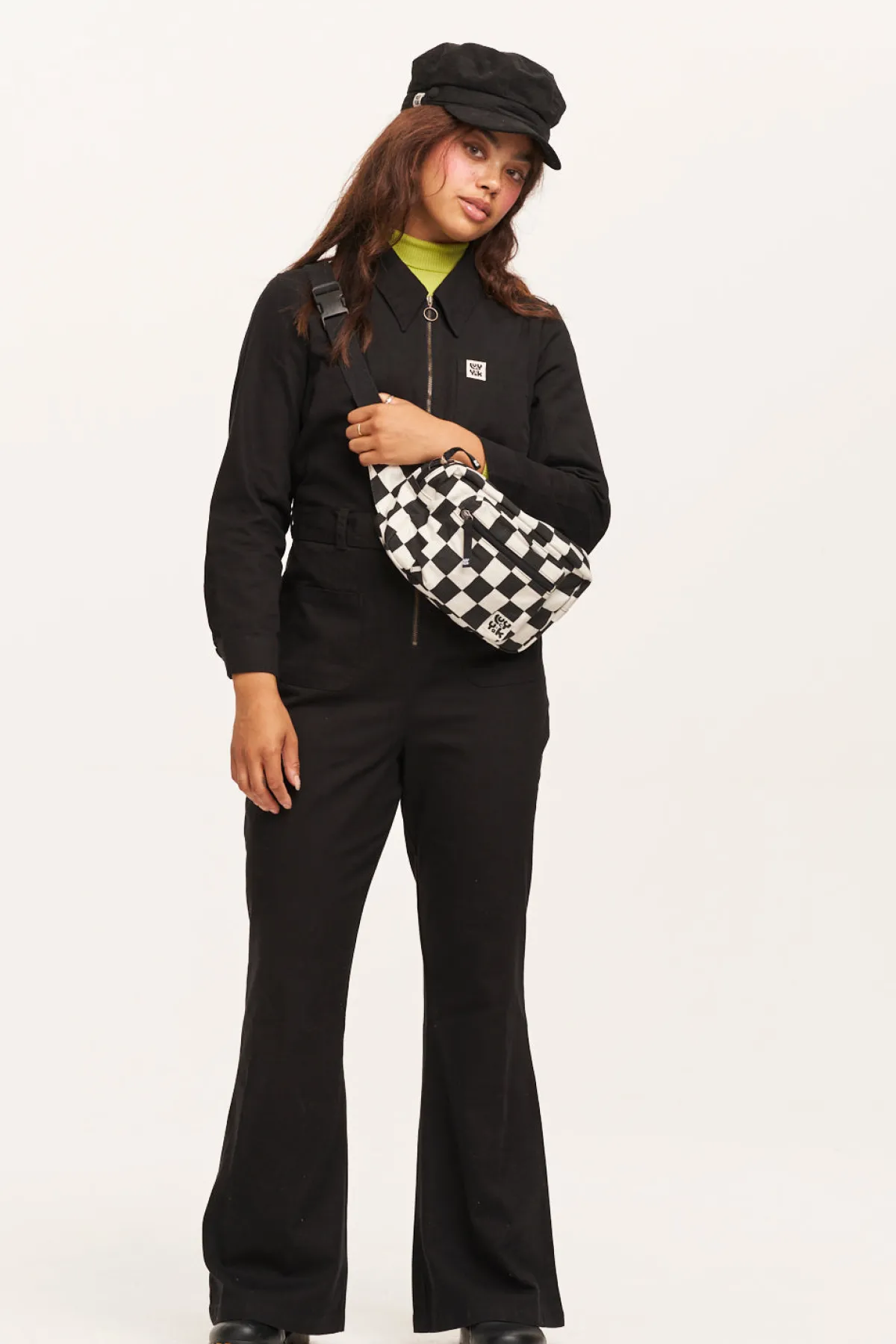 Sale Maggie - Cotton Jumpsuit in Black All Jumpsuits