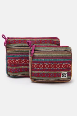Outlet Malina - Washbag in Stripe Jacquard Print All Accessories|Bags & Purses