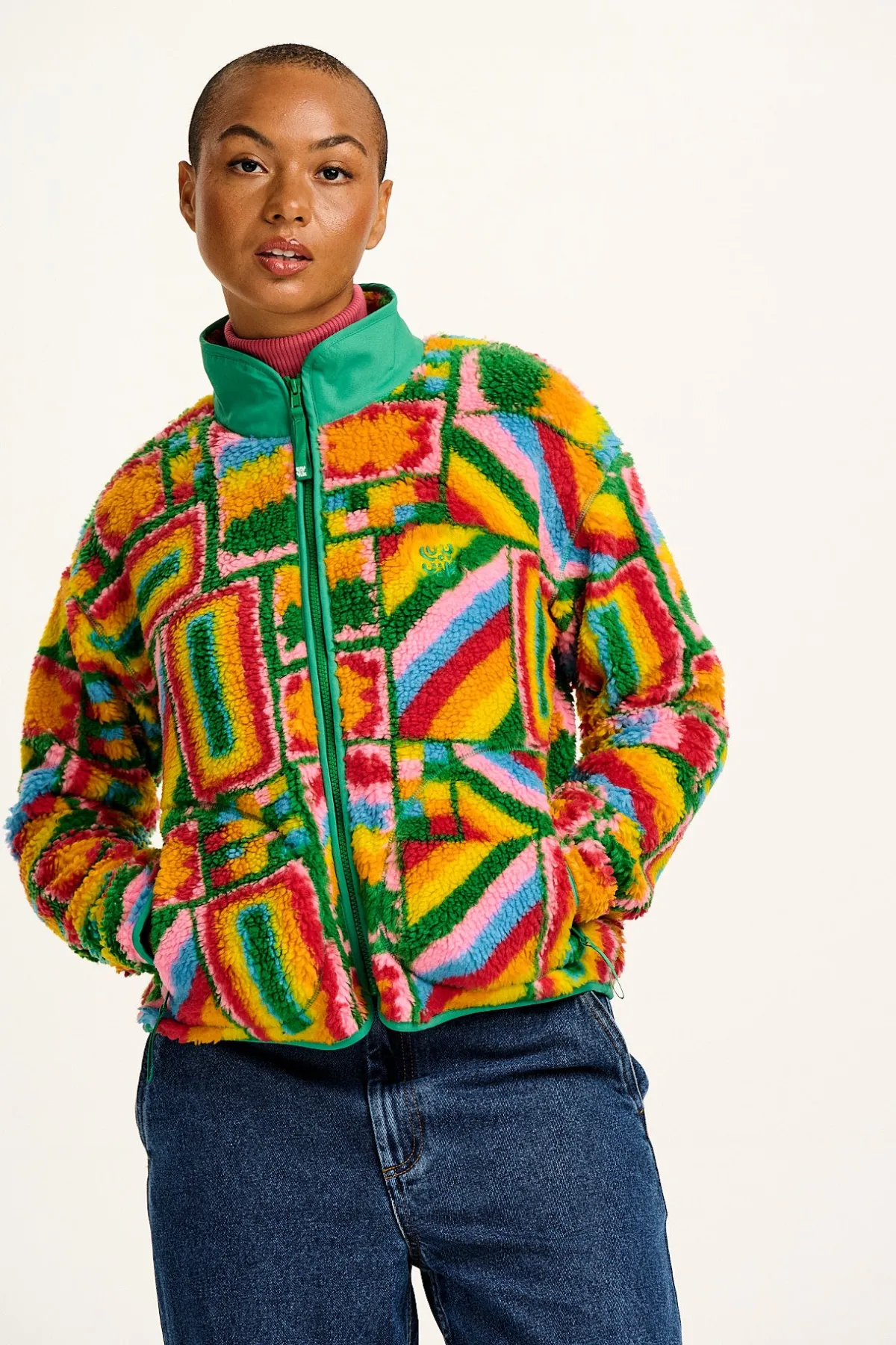 Hot Mason - Fleece in Brooklyn Print All Outerwear & Knitwear|Fleeces