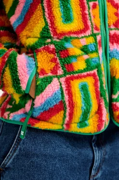 Hot Mason - Fleece in Brooklyn Print All Outerwear & Knitwear|Fleeces