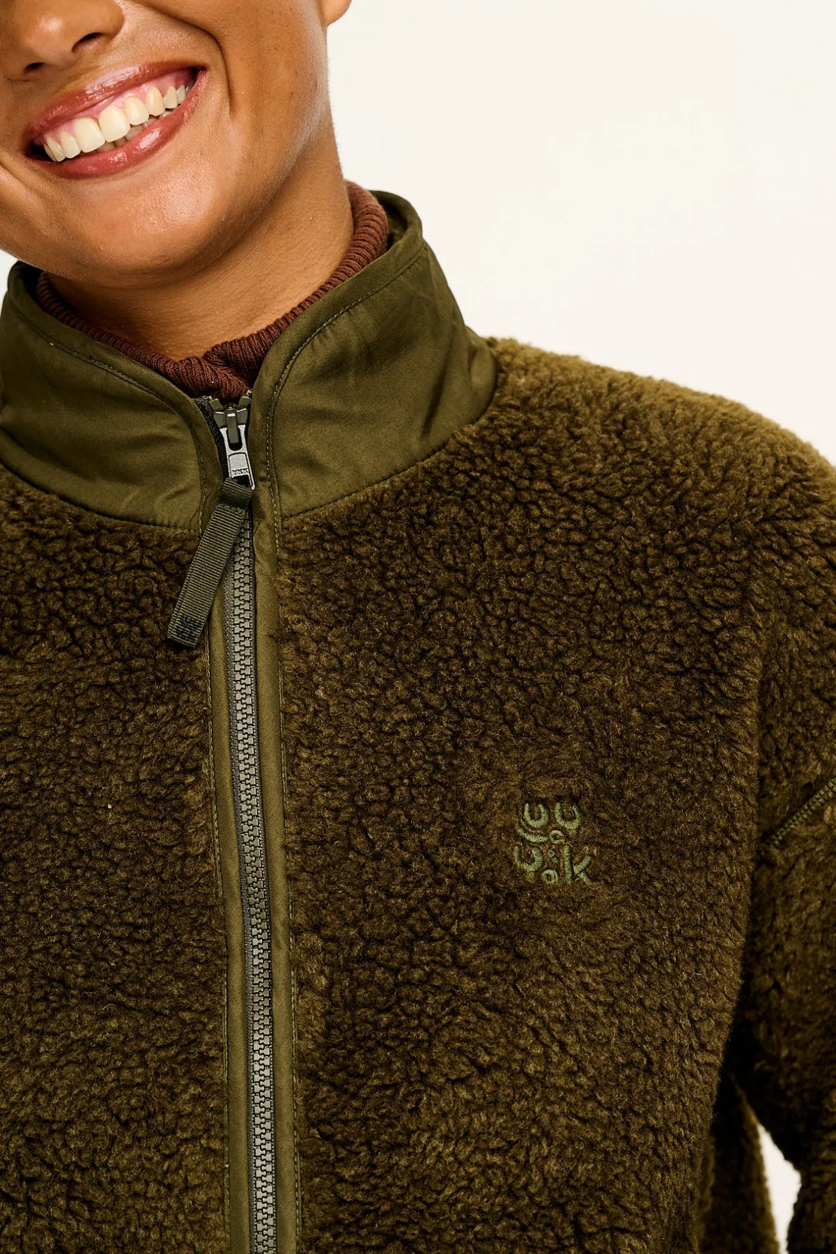 Sale Mason - Fleece in Khaki Green All Outerwear & Knitwear