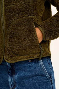 Sale Mason - Fleece in Khaki Green All Outerwear & Knitwear
