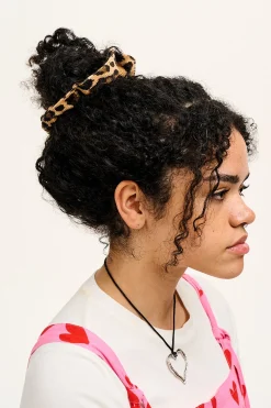 Online Mimmi - Oversized Scrunchie in Leopard Print All Accessories|Hats & Hair