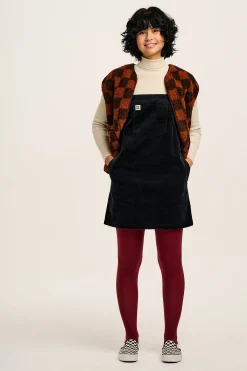 Hot Mini Pini - Corduroy Dress in Black All Dresses & Skirts