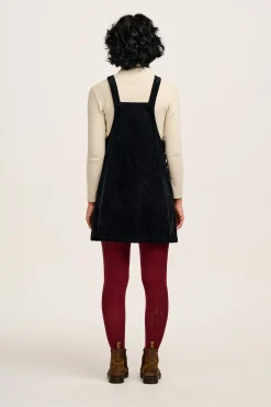 Hot Mini Pini - Corduroy Dress in Black All Dresses & Skirts