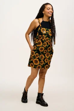 New Mini Pini - Twill Dress in Sunflower Print All Dresses & Skirts