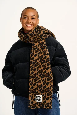 Hot Ola - Polar Fleece Scarf in Leopard Print All Accessories|Scarves