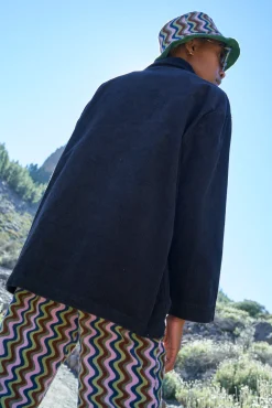 Discount Olly - Corduroy Jacket in Black All Outerwear & Knitwear|Jackets