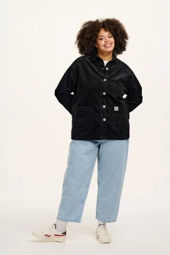 Discount Olly - Corduroy Jacket in Black All Outerwear & Knitwear|Jackets