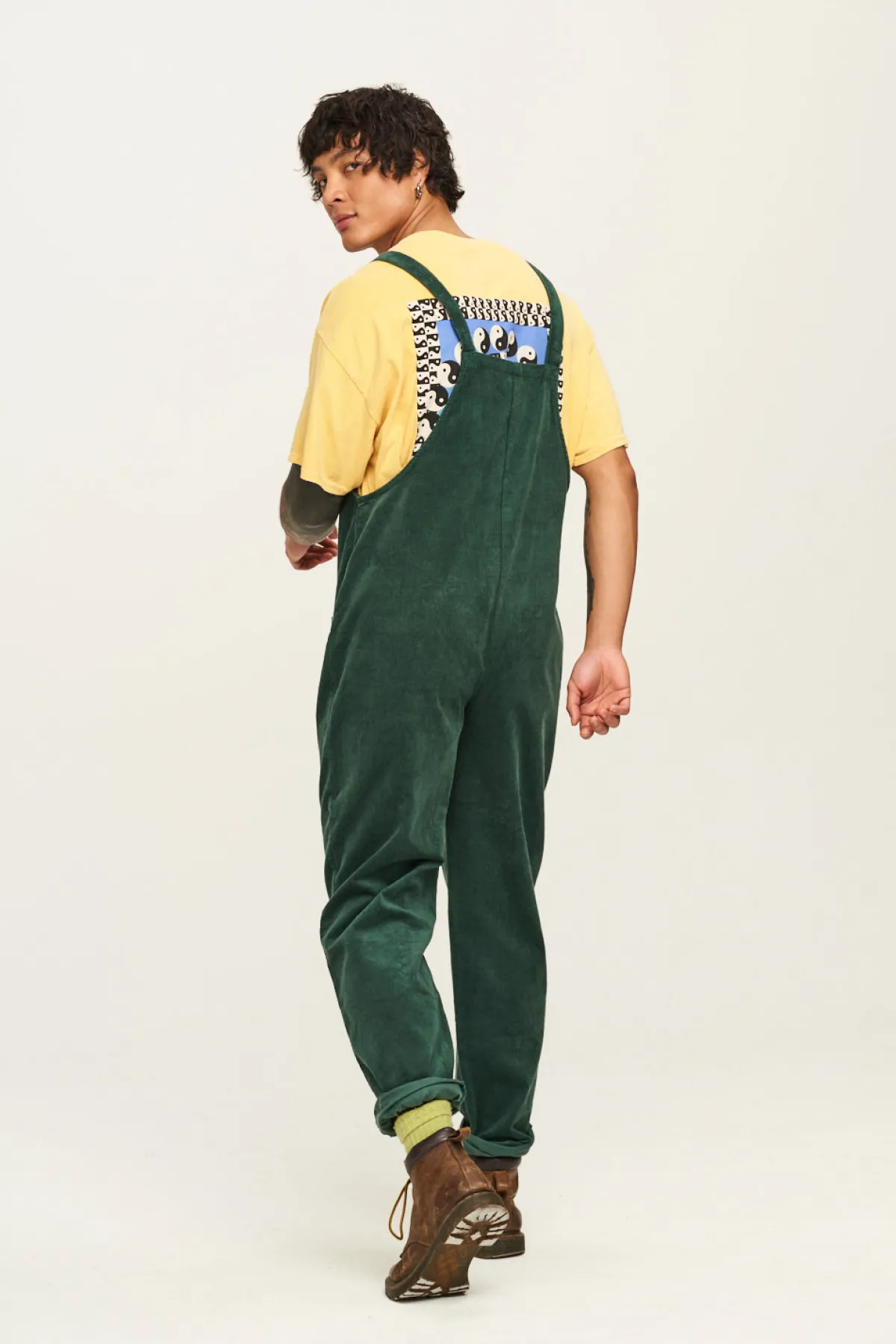 Discount Original - Corduroy Dungarees in Posy Green All Dungarees|Tall Range