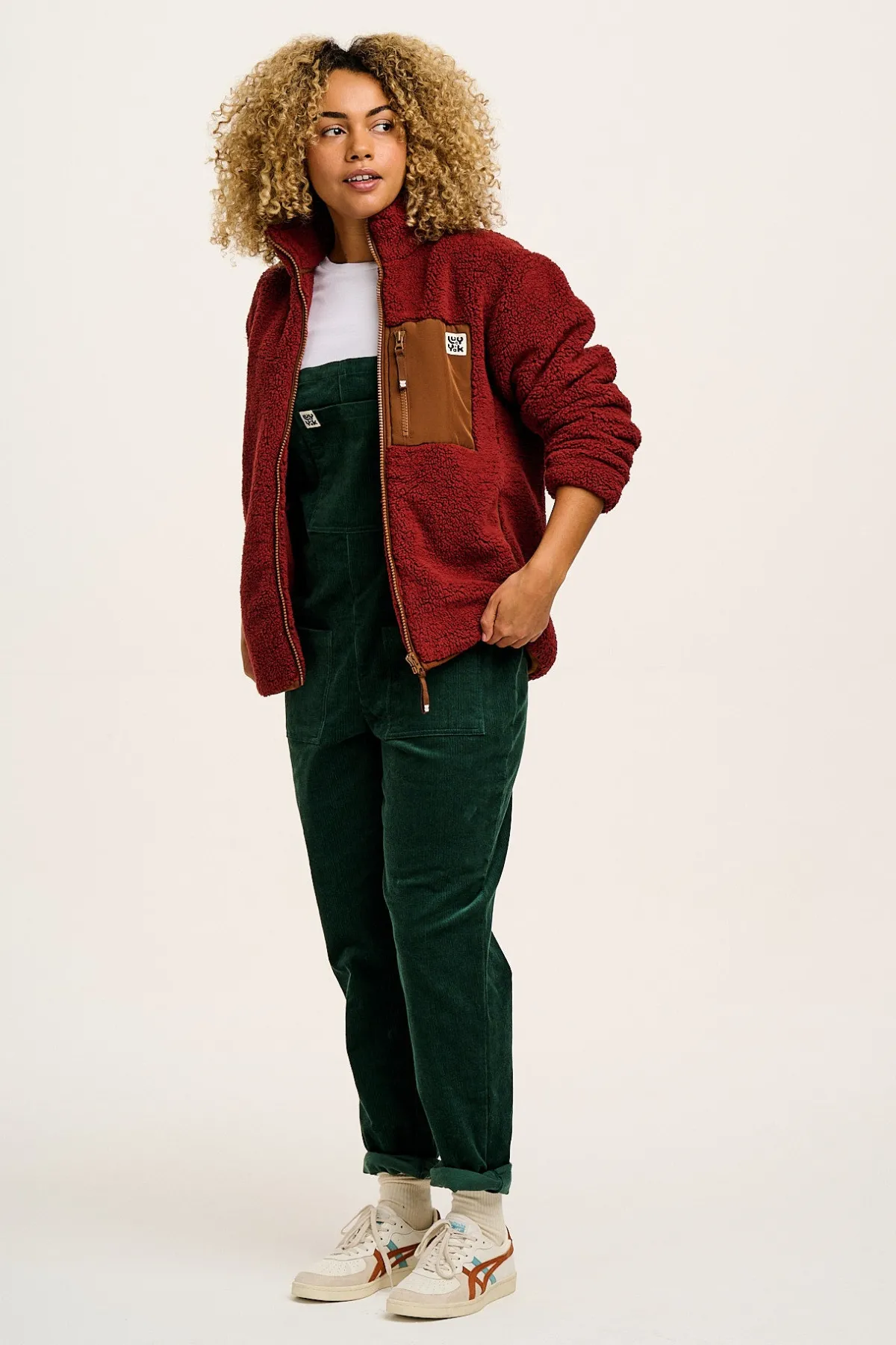 Discount Original - Corduroy Dungarees in Posy Green All Dungarees|Tall Range