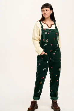 Hot Original - Corduroy Dungarees with Bella Embroidery All Dungarees|The Original - Tapered