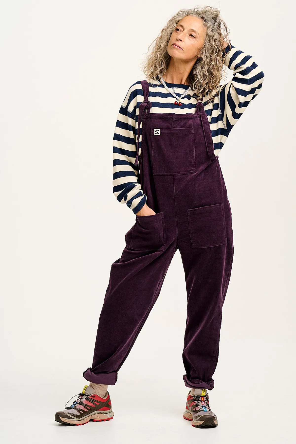 Hot Original - Corduroy Dungarees in Plum Perfect All Dungarees|The Original - Tapered