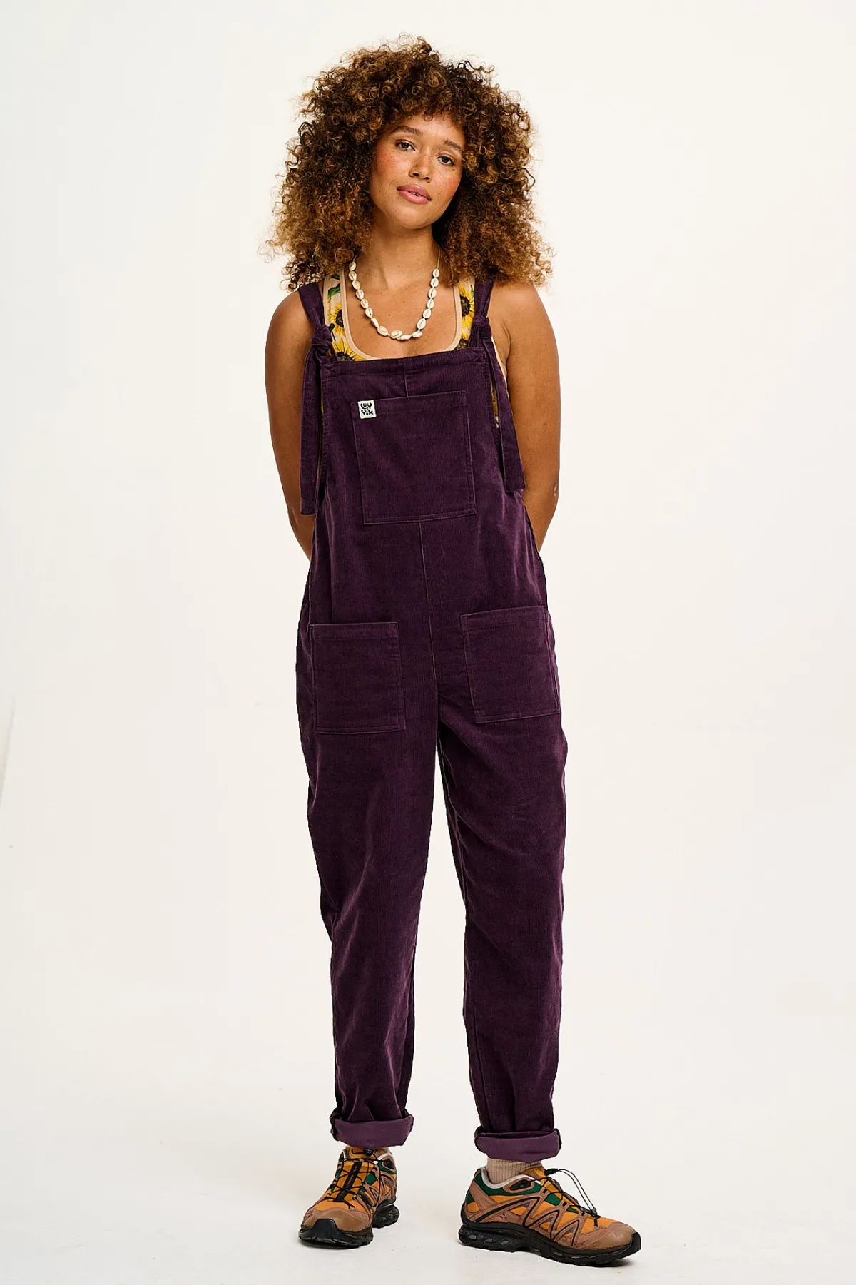 Hot Original - Corduroy Dungarees in Plum Perfect All Dungarees|The Original - Tapered