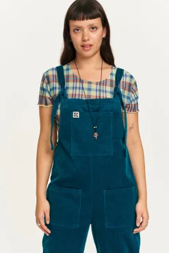 Best Original - Corduroy Dungarees in Teal All Dungarees|The Original - Tapered