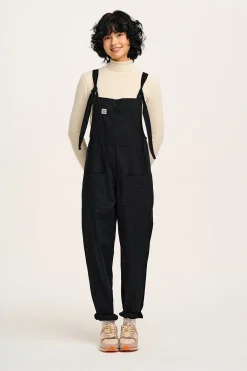 Best Original - Cotton Dungarees in Black All Dungarees|Petite Range