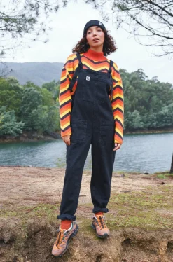 Clearance Original - Denim Dungarees in Washed Black All Dungarees|All Workwear