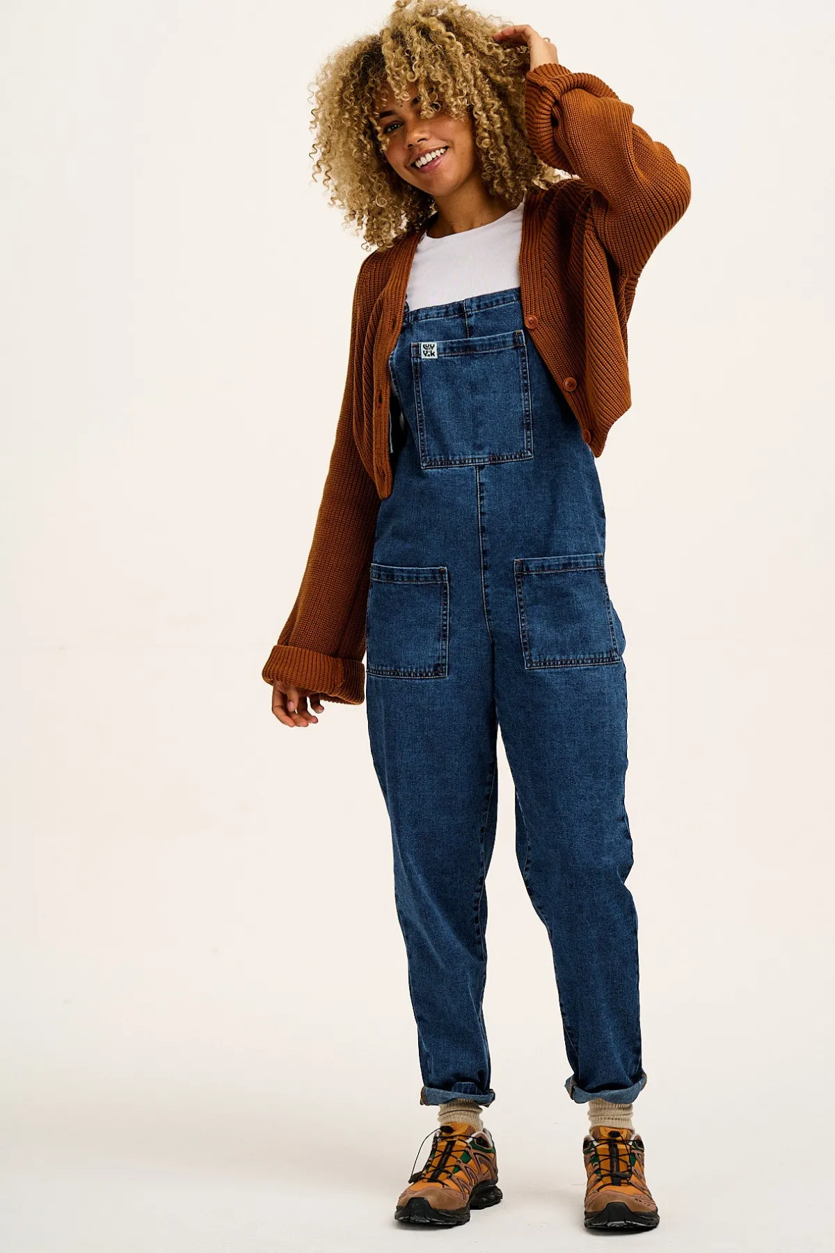 Fashion Original - Denim Dungarees in Mid Wash Blue All Dungarees|All Workwear