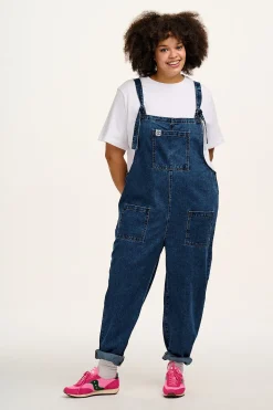 Fashion Original - Denim Dungarees in Mid Wash Blue All Dungarees|All Workwear