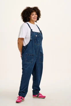 Fashion Original - Denim Dungarees in Mid Wash Blue All Dungarees|All Workwear