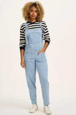 Best Original - Denim Dungarees in Light Wash Blue All Dungarees|The Original - Tapered