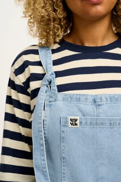 Best Original - Denim Dungarees in Light Wash Blue All Dungarees|The Original - Tapered