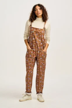 Best Original - Twill Dungaree in Meryl Check Print All Dungarees|The Original - Tapered