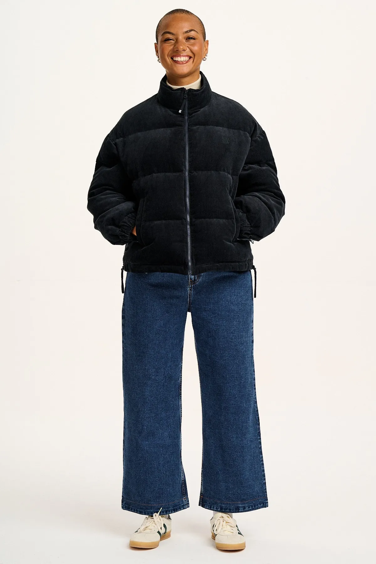 Sale Paloma - Corduroy Puffer Jacket in Black All Outerwear & Knitwear|Jackets