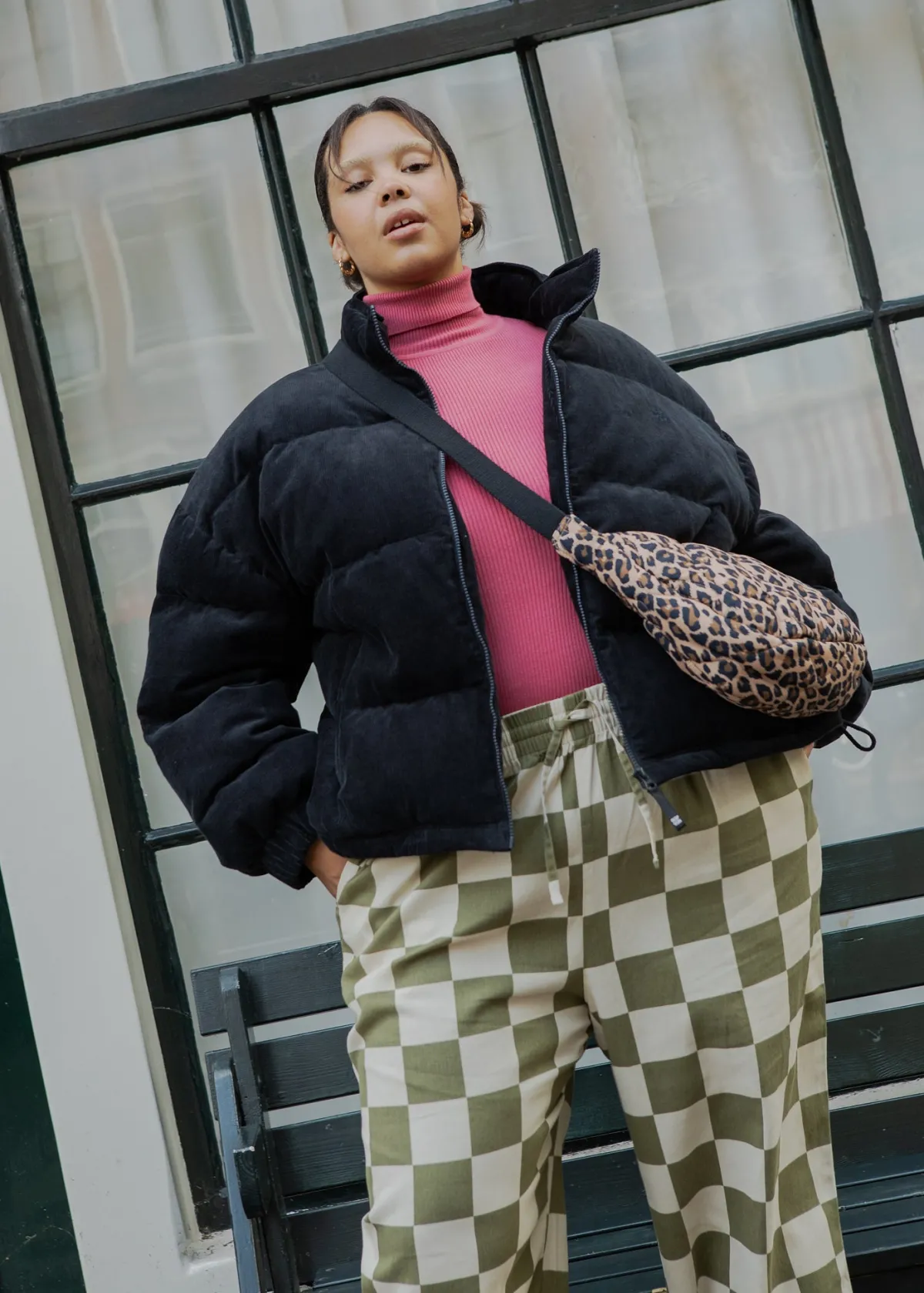 Sale Paloma - Corduroy Puffer Jacket in Black All Outerwear & Knitwear|Jackets