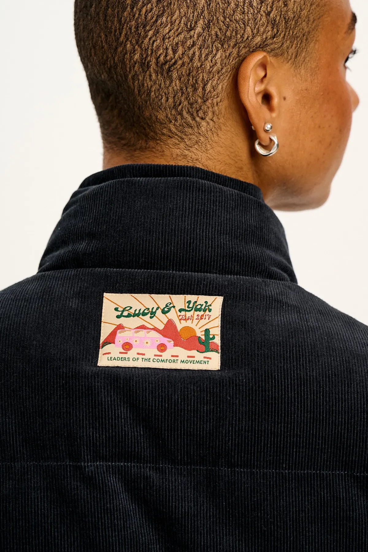 Sale Paloma - Corduroy Puffer Jacket in Black All Outerwear & Knitwear|Jackets