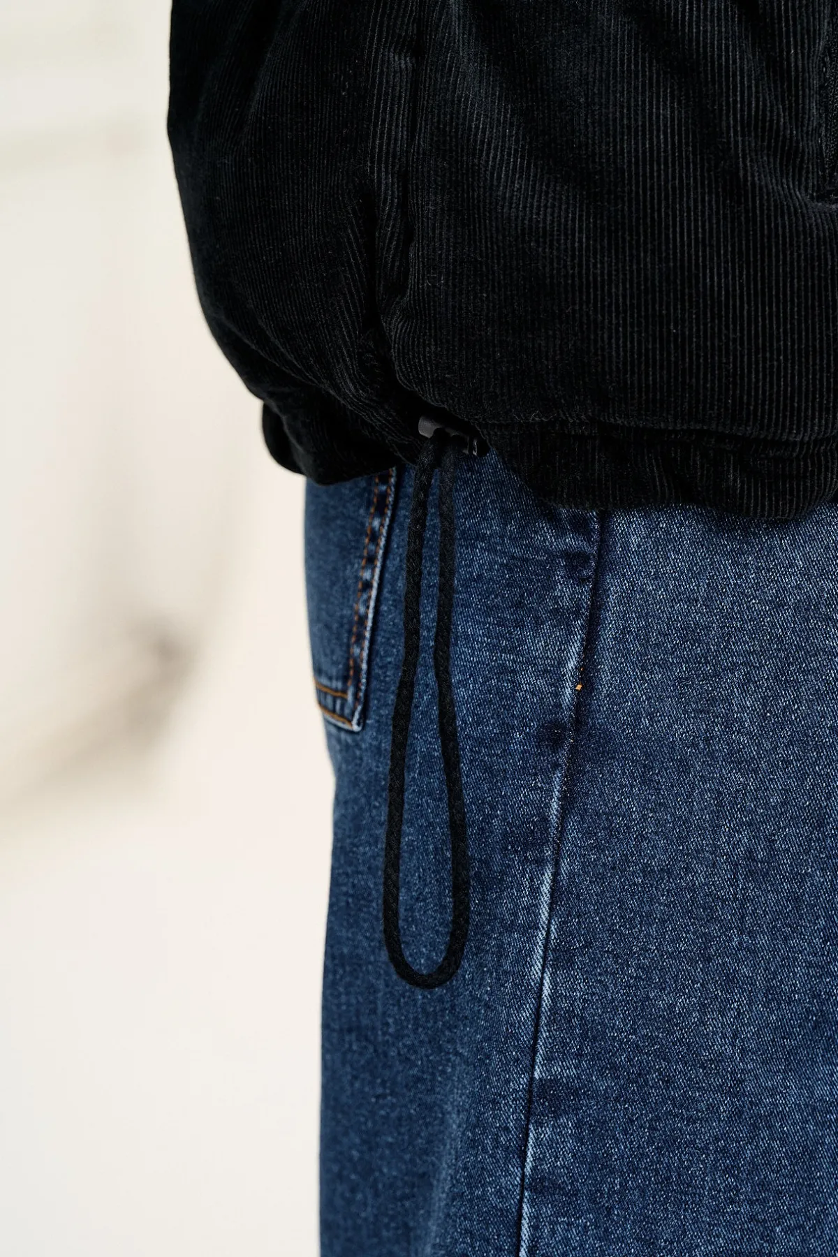Sale Paloma - Corduroy Puffer Jacket in Black All Outerwear & Knitwear|Jackets