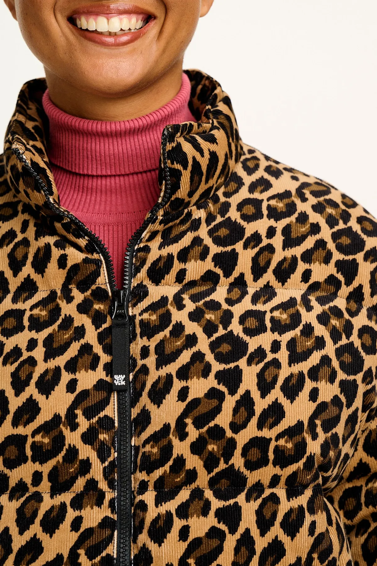Discount Paloma - Corduroy Puffer Jacket in Leopard Print All Outerwear & Knitwear|Jackets