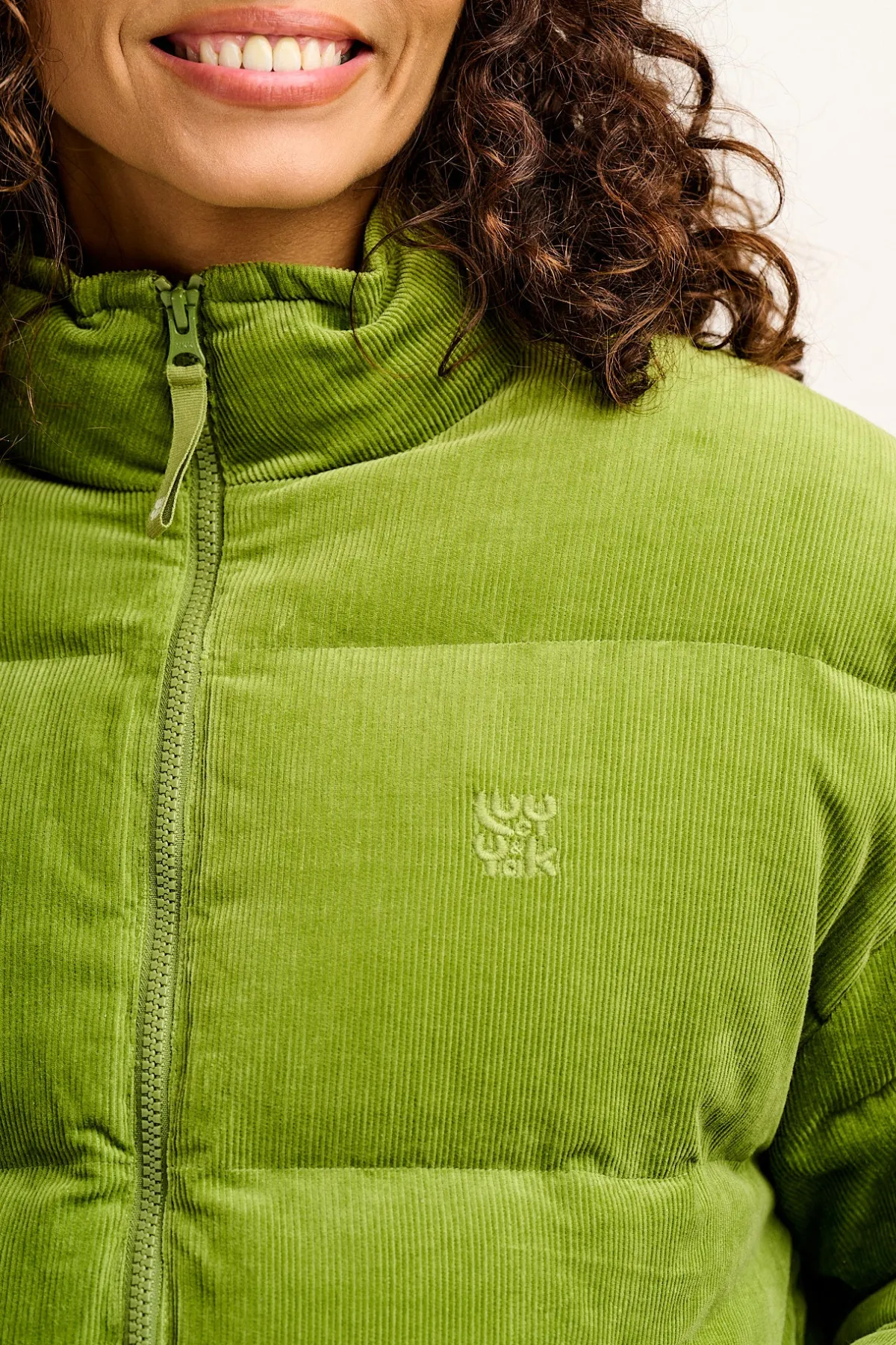 Online Paloma - Corduroy Puffer Jacket in Leaf Green All Outerwear & Knitwear|Jackets