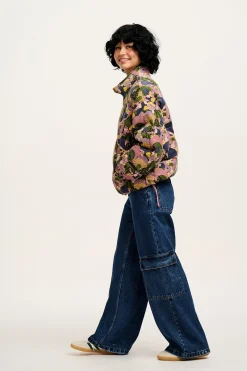 Hot Paloma - Corduroy Puffer Jacket in Portobella Mushroom Print All Outerwear & Knitwear|Jackets