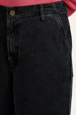 Hot Phoenix - Cargo Trousers in Black Denim All Bottoms|Jeans