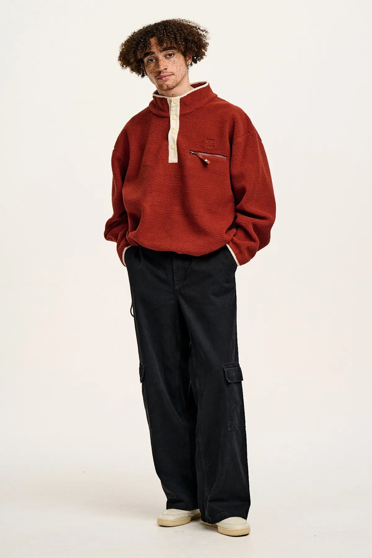 Hot Phoenix - Cargo Trousers in Black Denim All Bottoms|Jeans