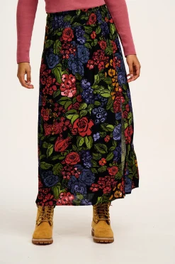Clearance Poppy - Elasticated Waist Skirt in Maria Print All Bottoms|All Dresses & Skirts