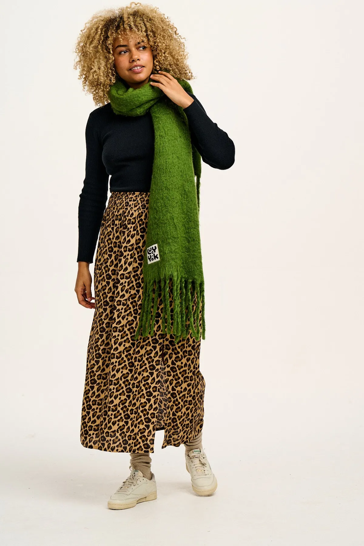 Fashion Poppy - Elasticated Waist Skirt in Leopard Print All Bottoms|All Dresses & Skirts