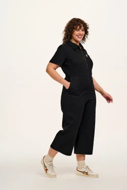 Fashion Ragan - Cotton Jumpsuit in Black Tall Range|All Jumpsuits