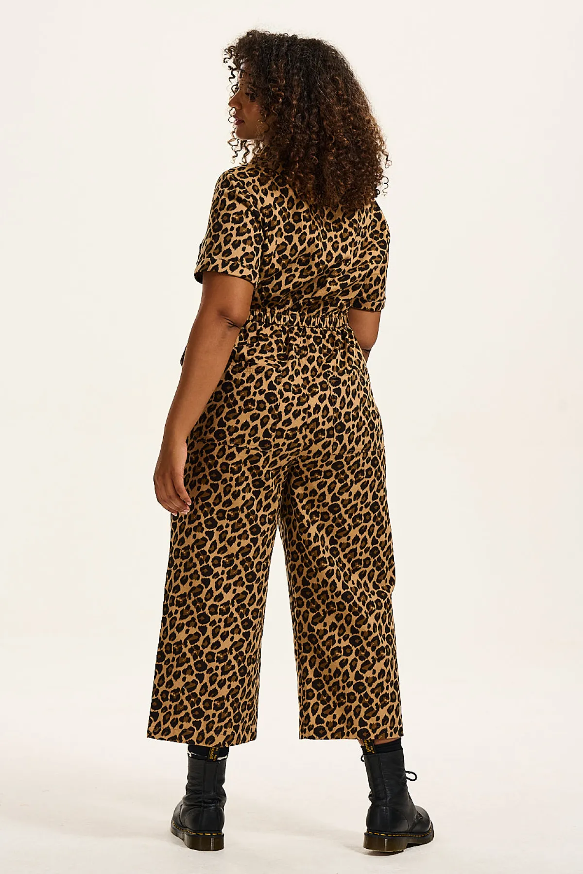 Fashion Ragan - Cotton Jumpsuit in Leopard Print All Jumpsuits|Tall Range