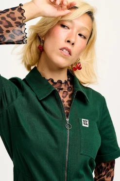 Discount Ragan - Cotton Jumpsuit in Posy Green All Jumpsuits