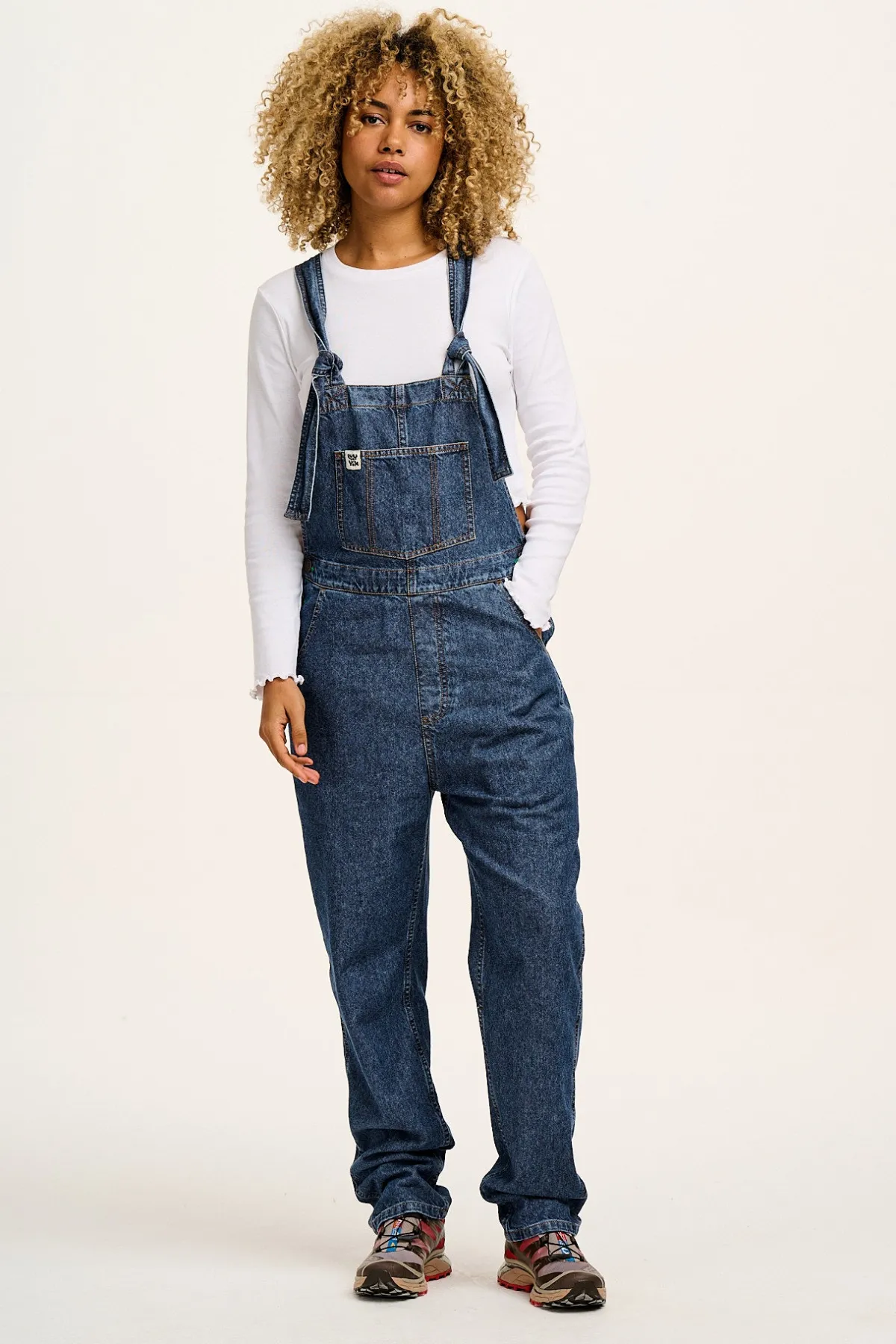 Hot Reuben - Denim Dungarees in Mid Wash Blue All Dungarees|Reuben - Classic