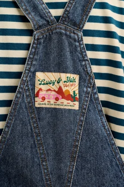 Hot Reuben - Denim Dungarees in Mid Wash Blue All Dungarees|Reuben - Classic