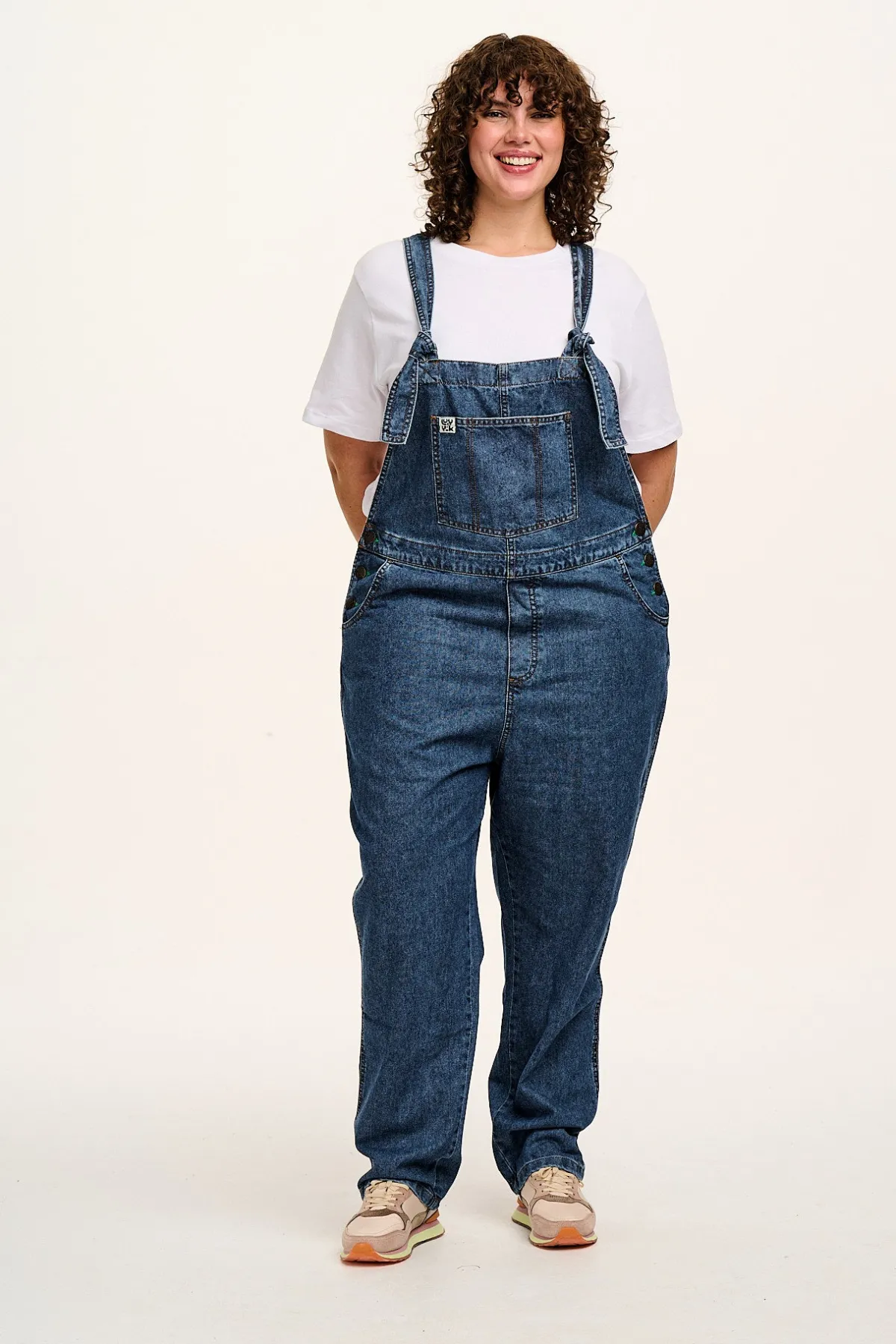Hot Reuben - Denim Dungarees in Mid Wash Blue All Dungarees|Reuben - Classic